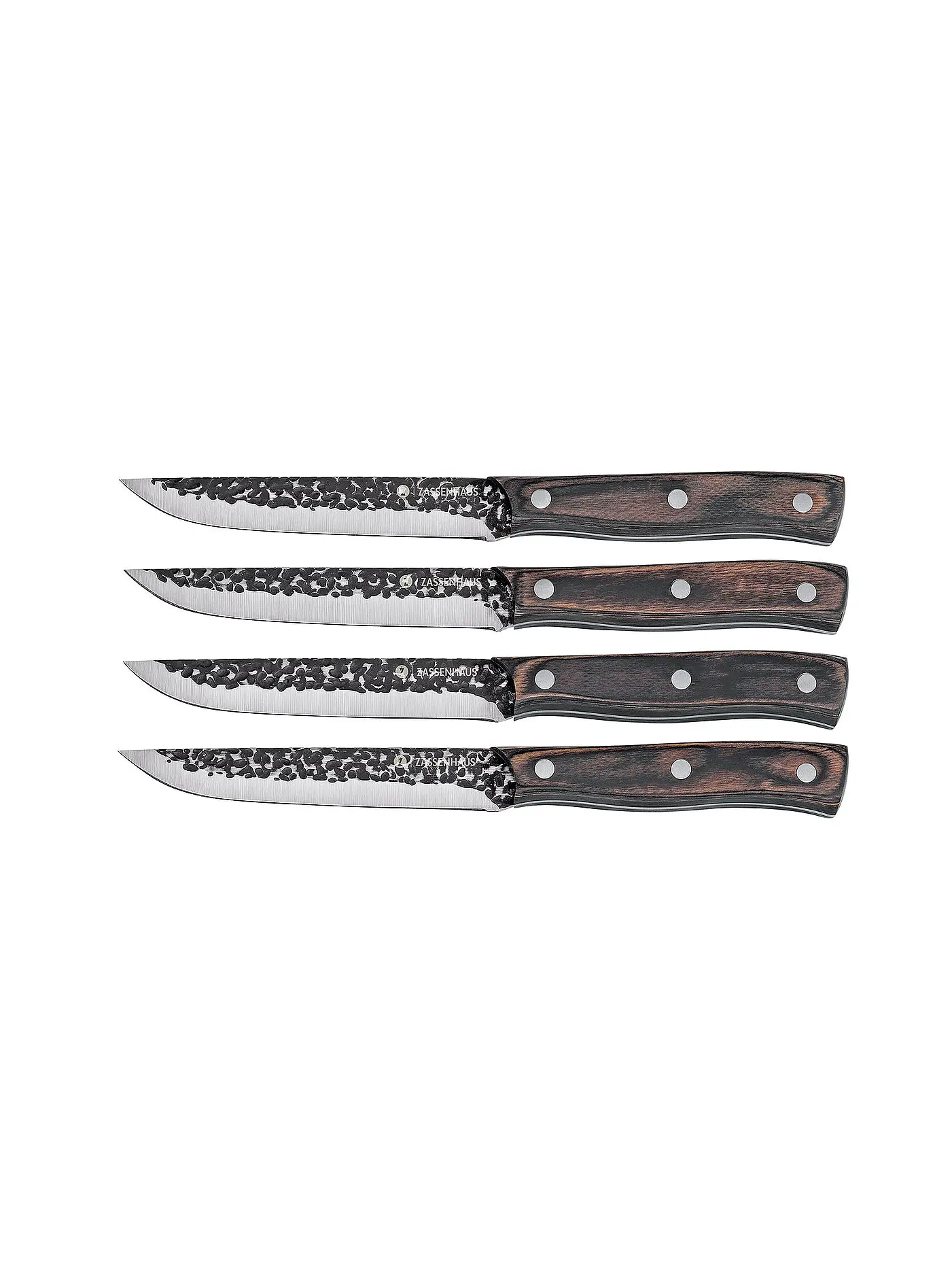 ZASSENHAUS | Steakmesser Set 4tlg. HUNTER Pakkaholz | 